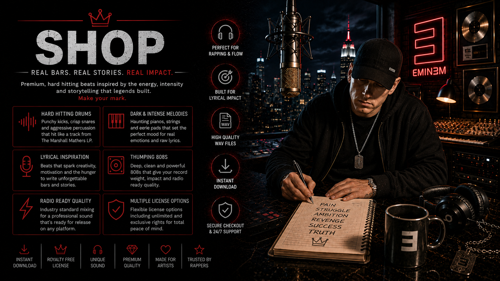 SHOP EMINEM TYPE BEATS