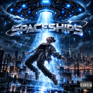 Spaceships dark cinematic drill beat cover art
